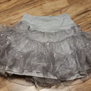 Plus size gray crinoline skirt